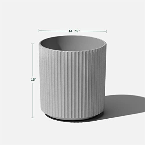 Round Demi Planter Pots for Indoor/Outdoor Garden Use with Drainage Holes J114
