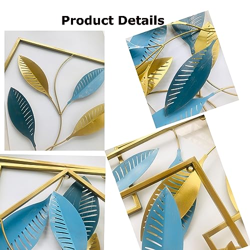 Iron Wall Sculptures Set of 3 Metal Wall Art Decor for Bedroom Living Room Home Office U3108
