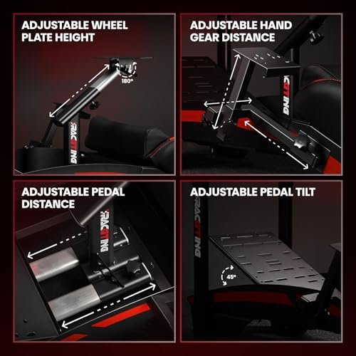 Racing Simulator Cockpit with TV Monitor Stand Q68333