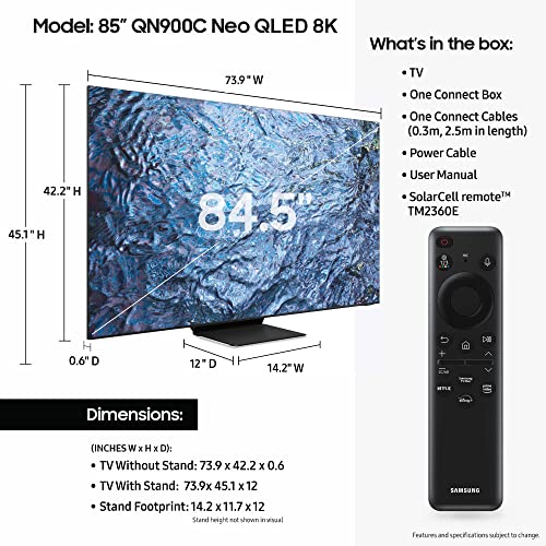 65-Inch Neo QLED 8K Smart TV with Mini LED and HDR T551847