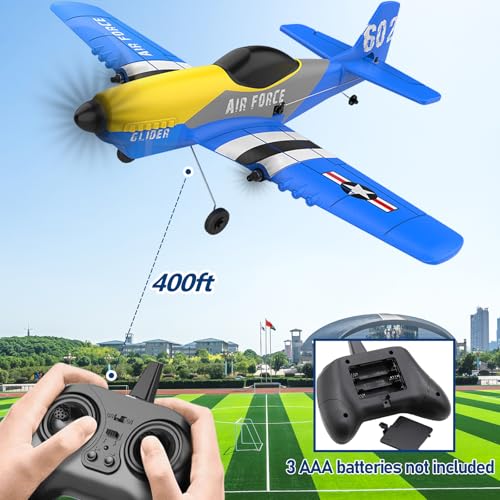 RC Plane 3 Channel 2.4GHz with 2 Batteries 6-axis Gyro Stabilizer V875