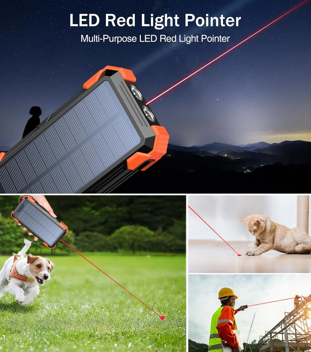 Solar Charger Power Bank with Cables for Cell Phone K11678