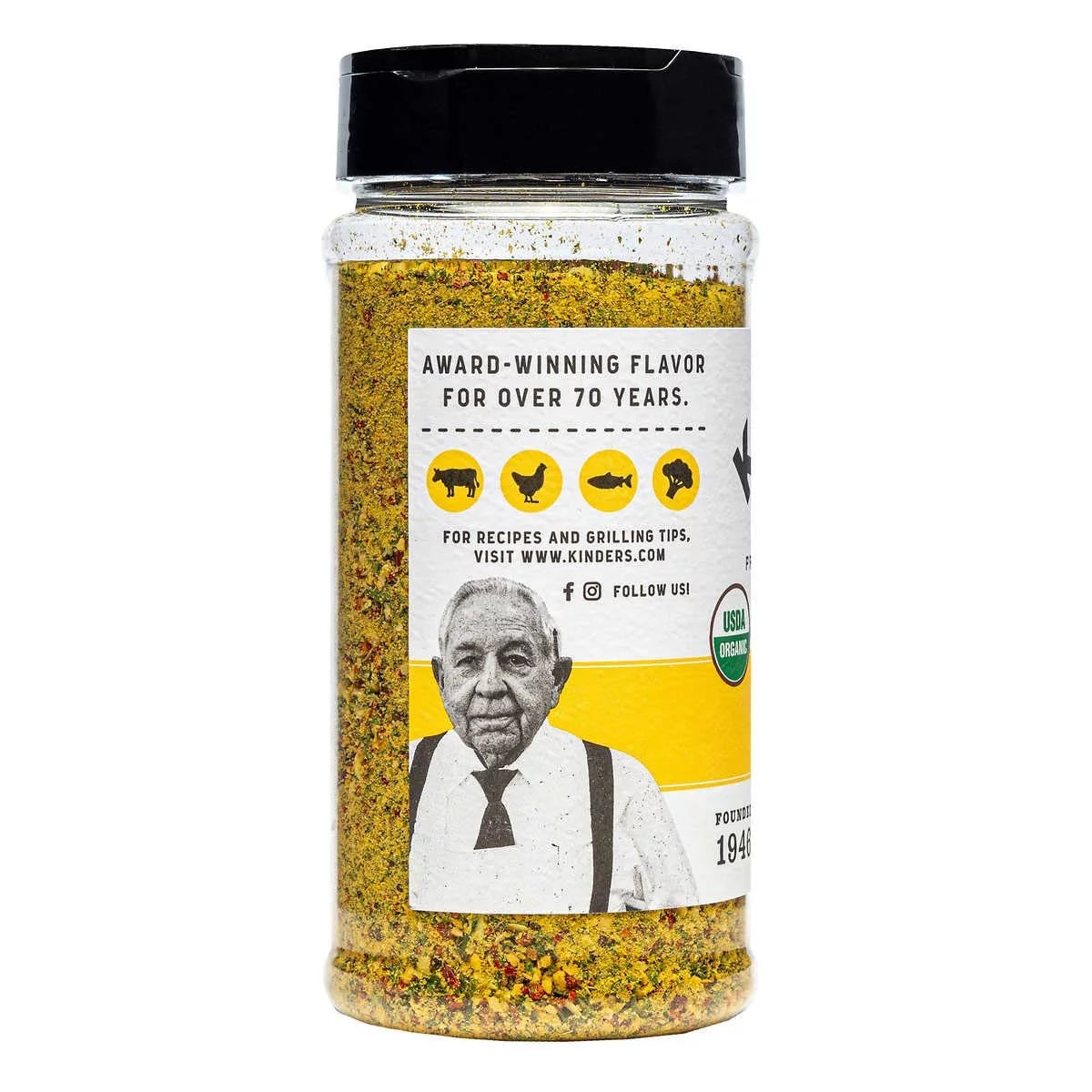 Organic Buttery Steakhouse Seasoning Rub, 10.4 oz (3 Packs) D58808