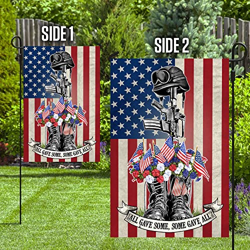 Patriotic American Flag House and Garden Flag Set E247116
