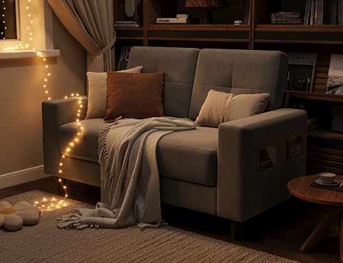 Small Loveseat Sofa 53" 2 Seater Couch for Bedroom, Apartment, Office, Living Room D122