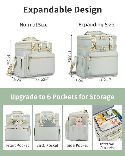 Tactical Expandable Insulated Lunch Bag, Waterproof Cooler for Work and Outdoor, 15L K52184