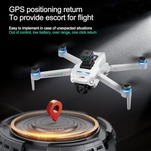 Drone with 4K Camera GPS, 5G Remote Controller, Obstacle Avoidance, 60 Mins Flight N45079