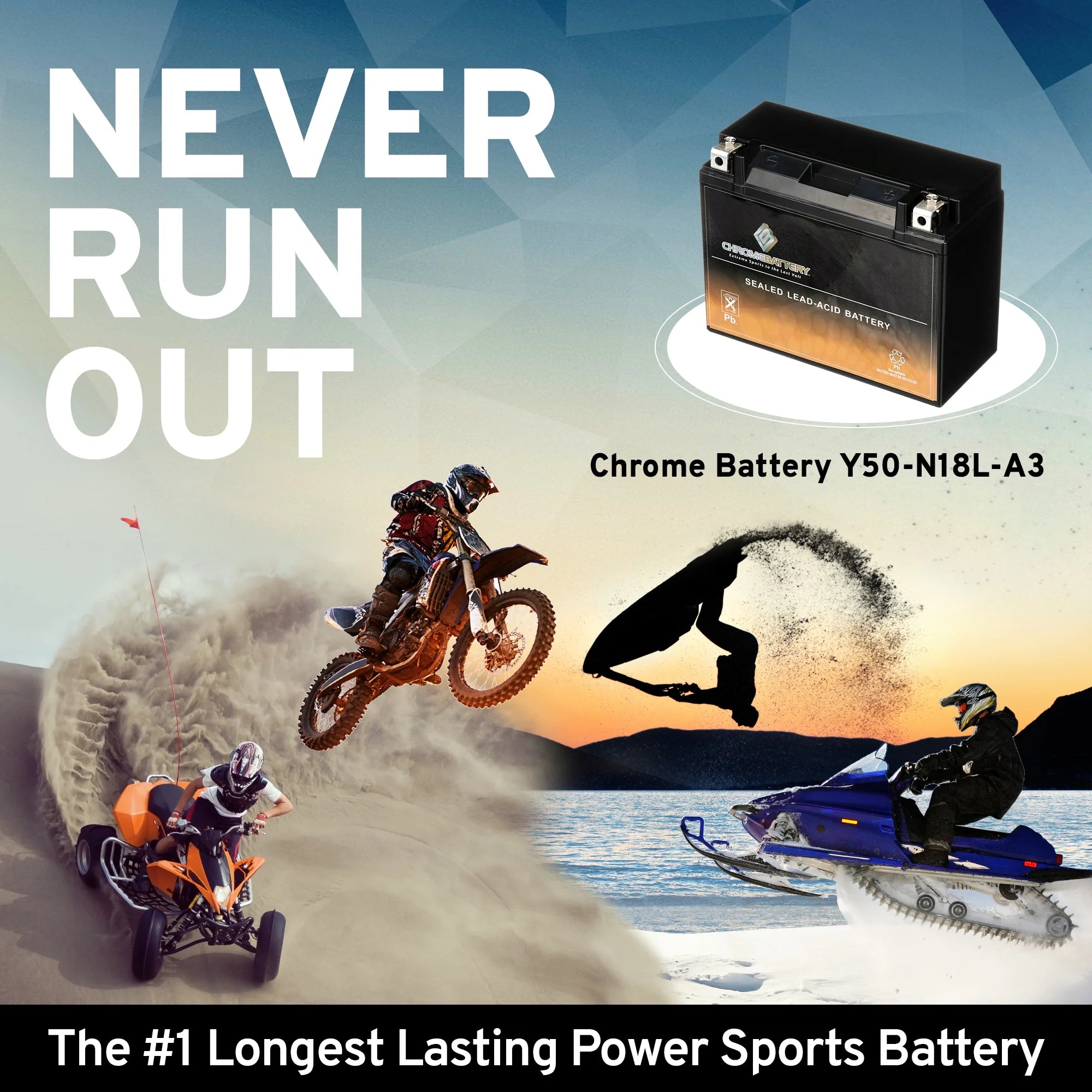 12V 20Ah 260 CCA Snowmobile Battery for Arctic Cat King Cat 900 2006 O294