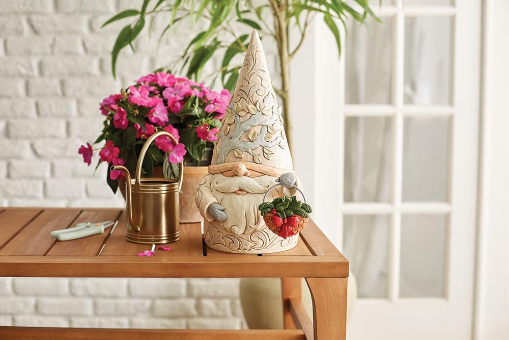 Four Seasons Gnome Statue with 4 Baskets Figurine W8014