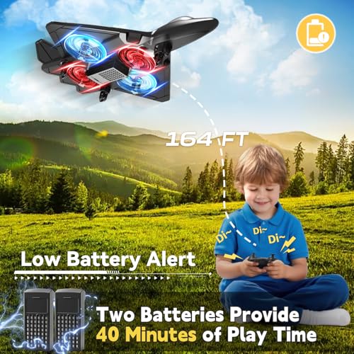 RC Plane with Camera, Foam Remote Control Drone for Kids and Adults V58020