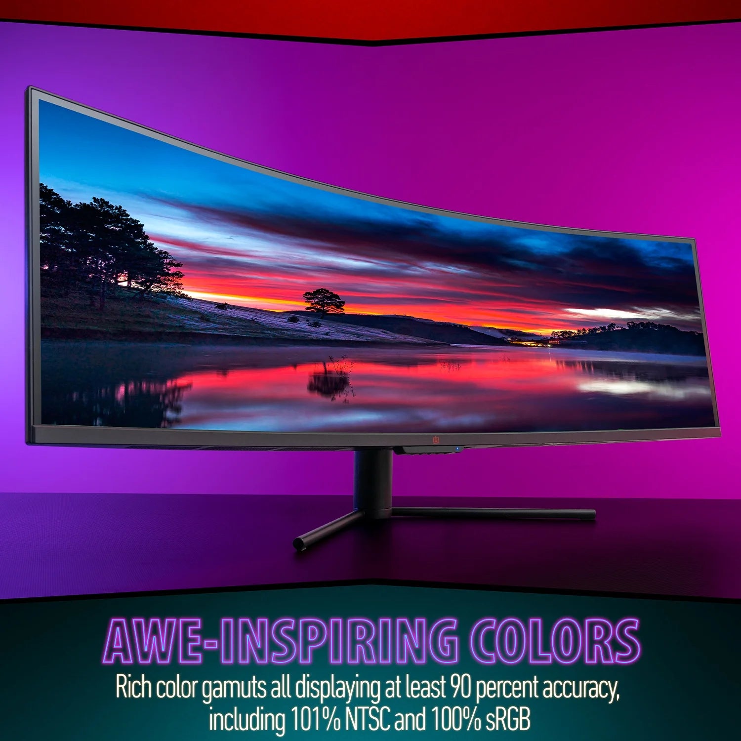 49" Curved Ultrawide 5K Gaming Monitor, 32:9, 120 Hz, Adjustable H16120