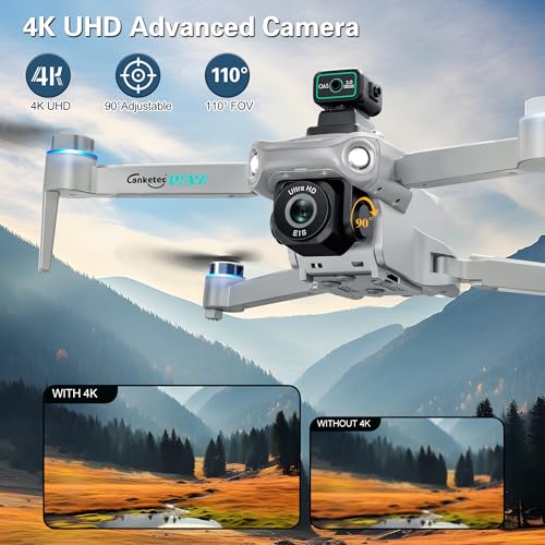 4K UHD GPS Drone with Brushless Motor and Gimbal EIS X738