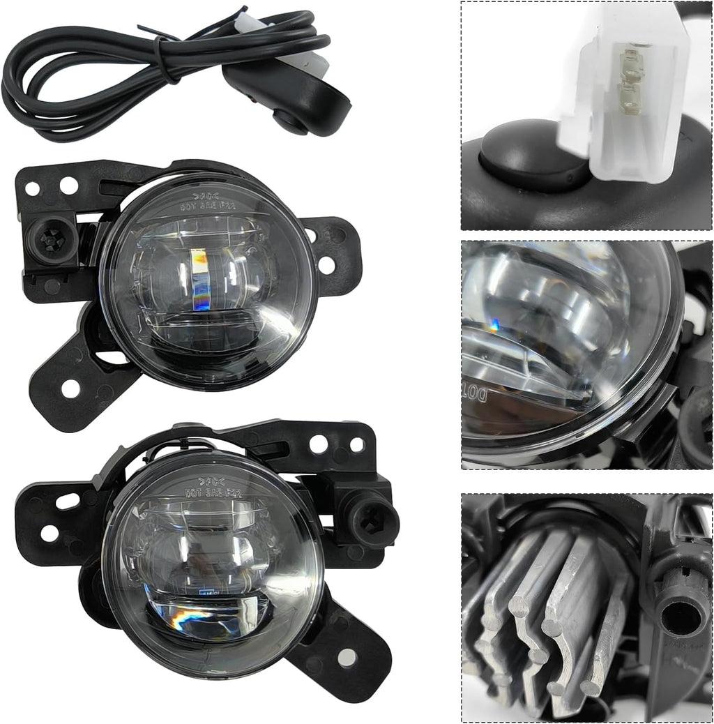Front Fog Light Assembly for Chevy Colorado 2023 2024 with Bezel and Harness S639