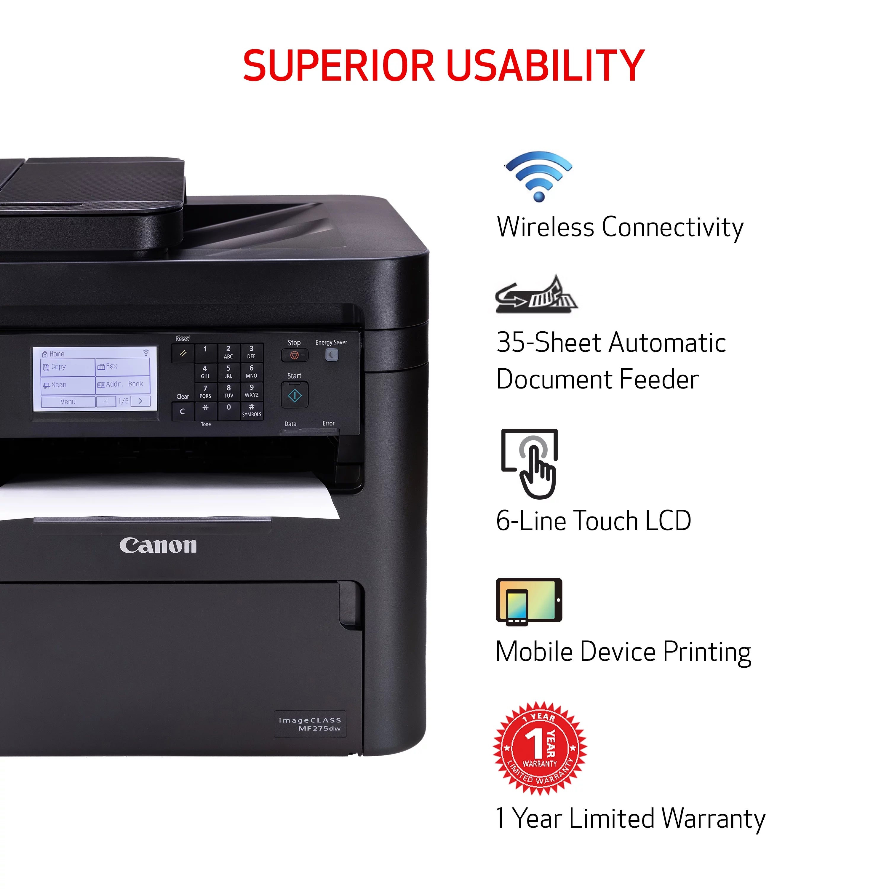 Wireless Duplex Laser Printer P358