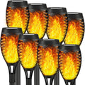 (8 PACK) Solar Outdoor Lights, Solar Torch Light with Flickering Flame for Garden Decor, Solar Garden Lights, Waterproof Solar Powered Outdoor Lights, LED Flame Torches for Outside Patio Path Yard