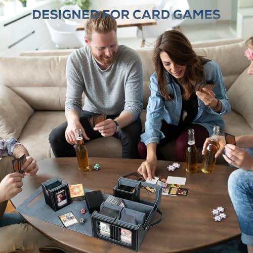 Card Storage Box with Dividers for TCG Sports Cards S2798