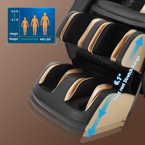 Massage Chair Full Body Zero Gravity Shiatsu Recliner with Heating H23263