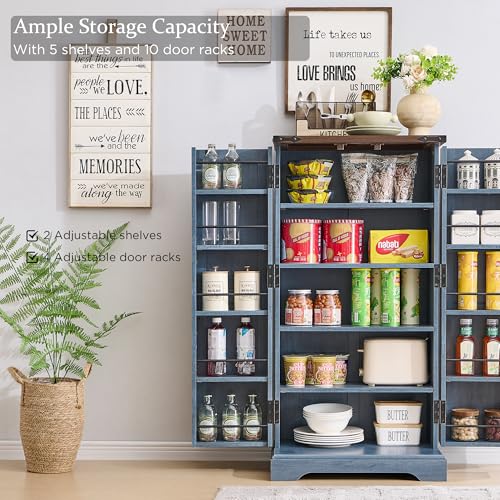 Farmhouse Storage Cabinet with Barn Doors and Adjustable Shelves X3170