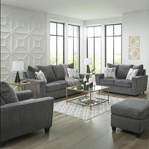 Casual Loveseat with Flared Arms, Gray E735987