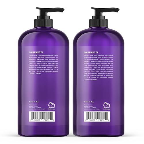 Tea Tree Shampoo and Conditioner Set for Itchy Dry Scalp, Sulfate Free W1398