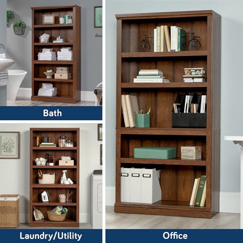 5 Tier Book Shelf Wooden Bookcase for Home Office Living Room C105