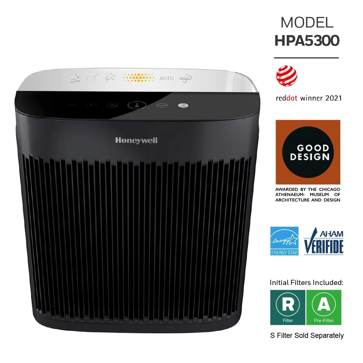 HEPA Air Purifier for Allergens, Smoke, Pollen, Dust W40647