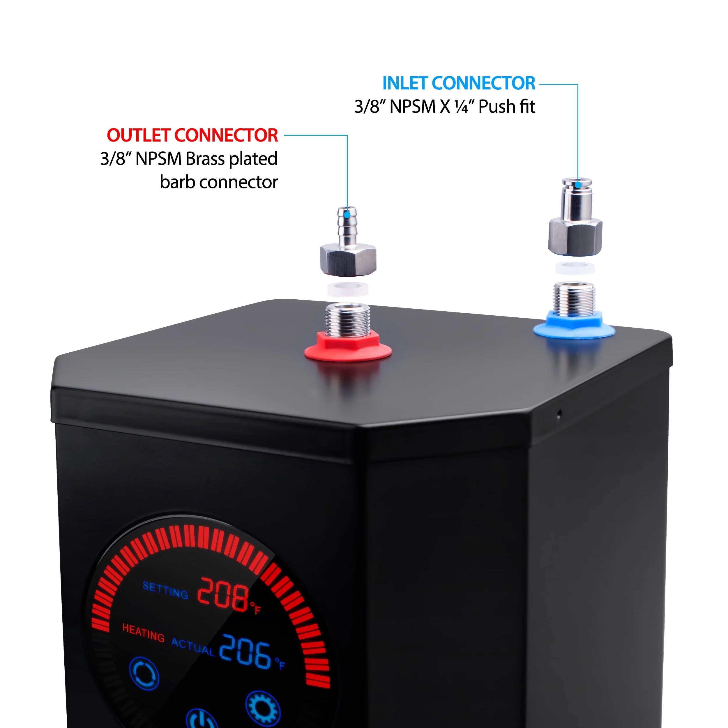 Kitchen Hot Water Dispenser 1500W with Chrome Single Handle Faucet J70479