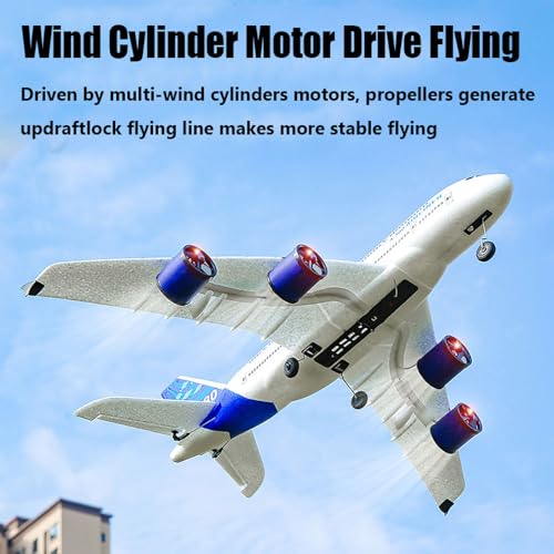 2.4G Remote Control Electric Airliner with LED Lights for Kids X694230