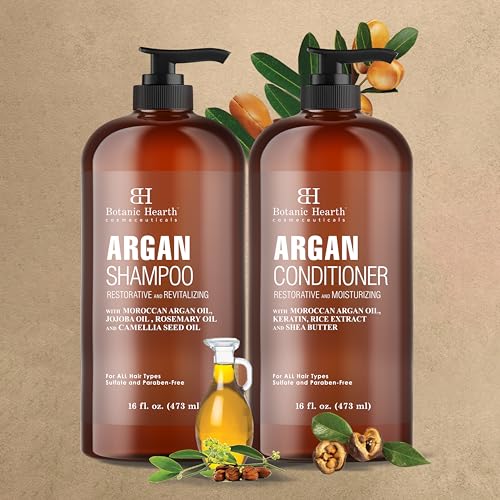 Tea Tree Shampoo and Conditioner Set for Itchy Dry Scalp, Sulfate Free W1398