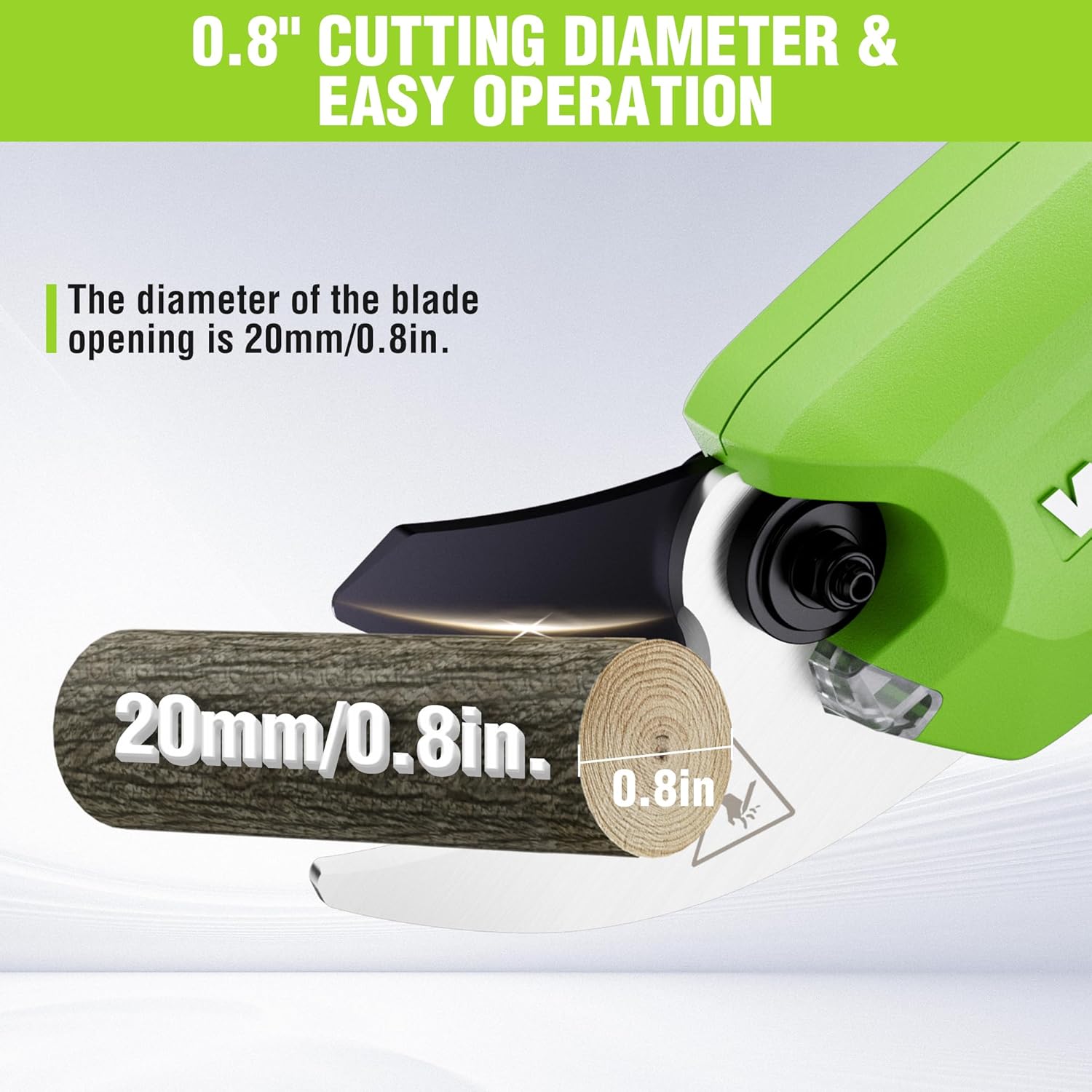 Electric Pruning Shears, Cordless Tree Pruner with Rechargeable Battery L638