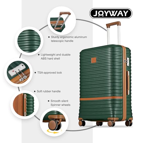 Expandable Carry-On Luggage Set, Lightweight Hard Shell 20 Inch with Spinner Wheels M12570