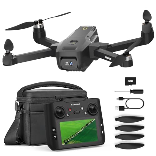 GPS Drone with Camera for Adults, 4.5 Inch LCD Screen, 32G SD Card, Auto Return H5957