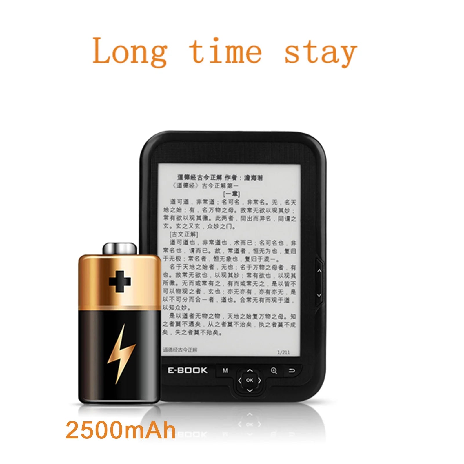 Ebook Reader with Adjustable Fonts and 1024x768 Resolution W953