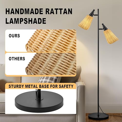 Modern Gold Floor Lamp with Foot Switch for Living Room, Bedroom, Office B731