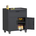 Wall Cabinet with 2 Doors, Lockable, Adjustable Shelves, Heavy Duty Steel J4545