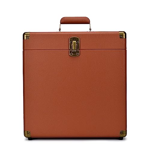 Retro Vinyl Record Storage Carrying Case, Holds 30 Albums Z153