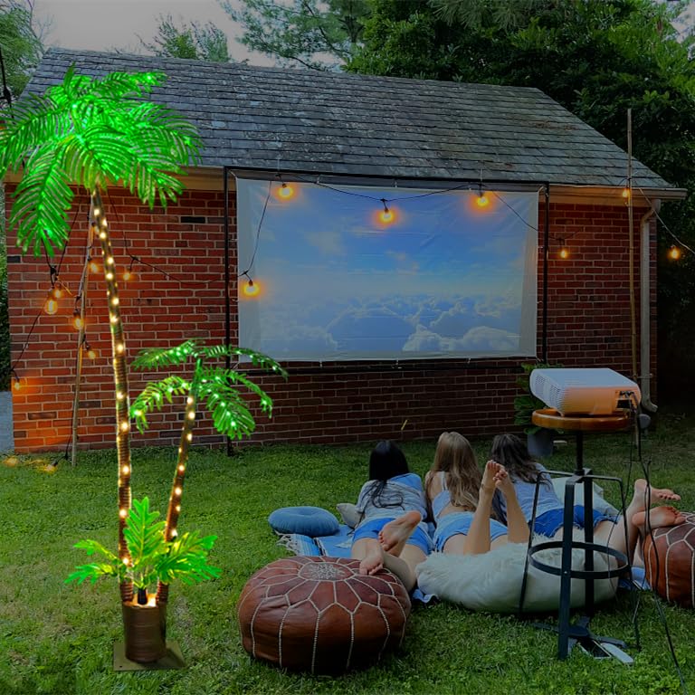 Lighted Artificial Palm Tree 6ft for Patio Outdoor Decor N537877