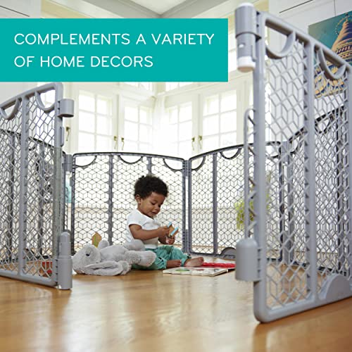 Adjustable Play Area, 8-Panel Plastic, Cool Gray B7631
