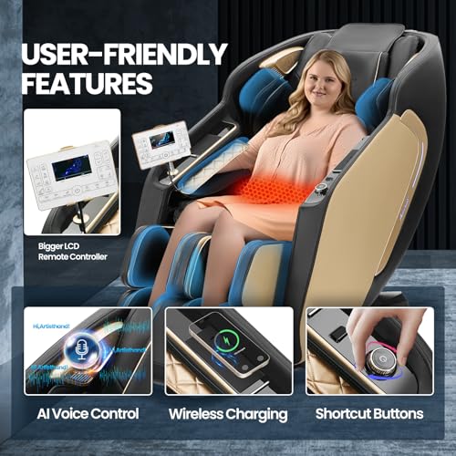 Massage Chair Full Body Zero Gravity Shiatsu Recliner with Heating H23263