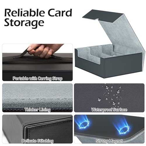 Trading Card Storage Box with 50 Sleeves and 24 Dividers G3044