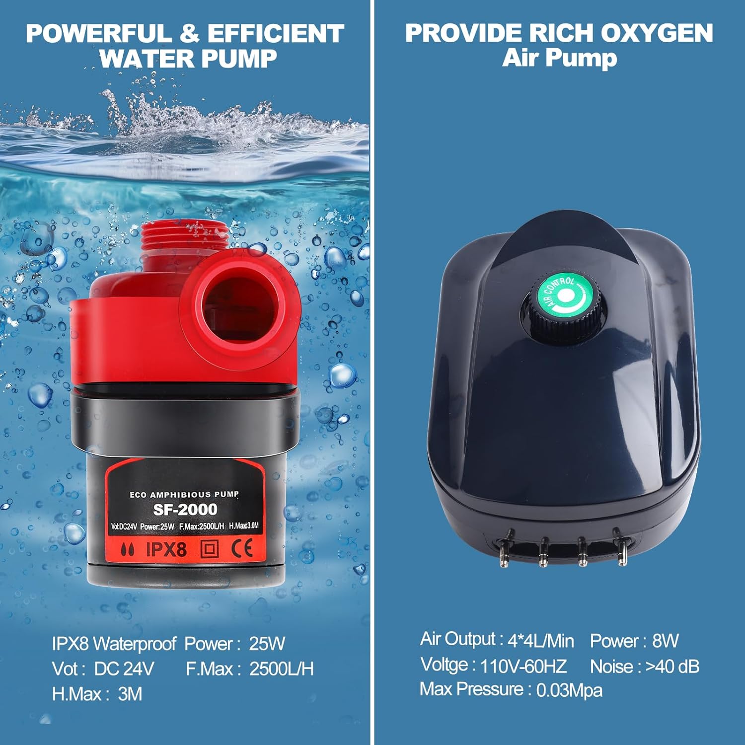 Hydroponics Grow System 4 Site with 7-Gallon Reservoir L491509
