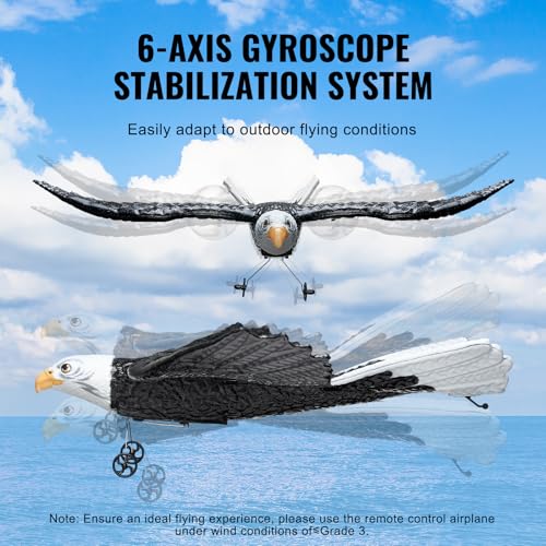 RC Airplane, 2.4GHz 2 Channel Remote Control Aircraft with 6-Axis Gyro, Red J366