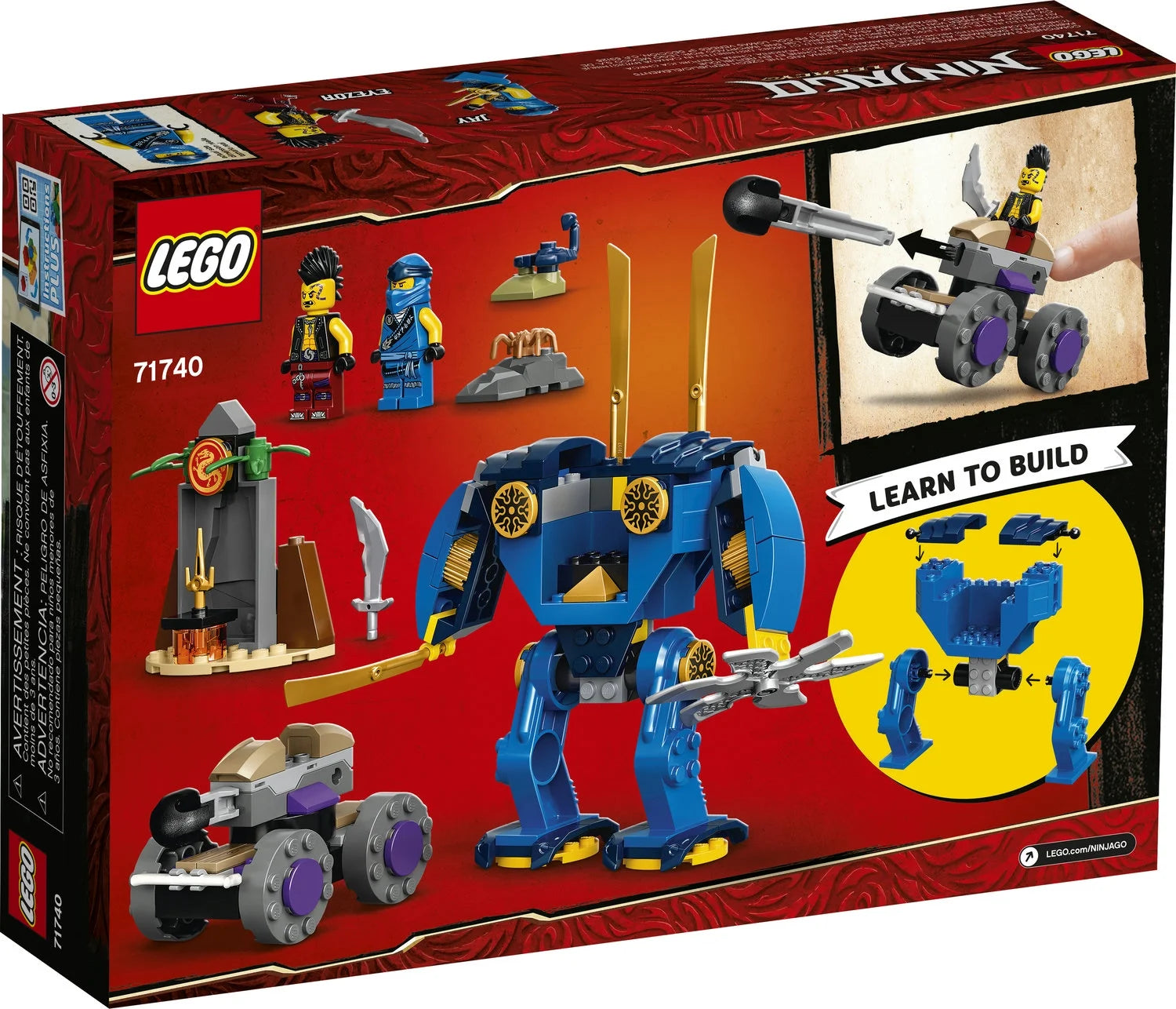 Ninja Building Toy with Mech (106 Pieces) X125420