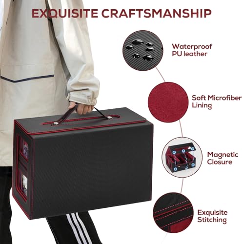 Card Storage Box with Dividers for TCG Sports Cards S2798