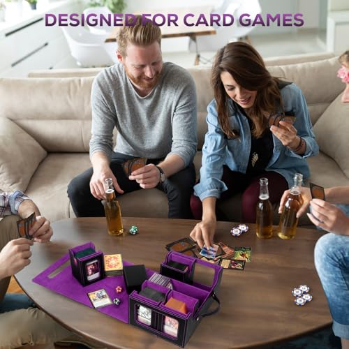Card Storage Box with Dividers for TCG Sports Cards S2798