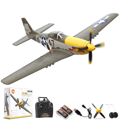 RC Plane 4 Channel Remote Control Fighter Airplane with 6-Axis Gyro, Easy to Fly for Beginners L2816