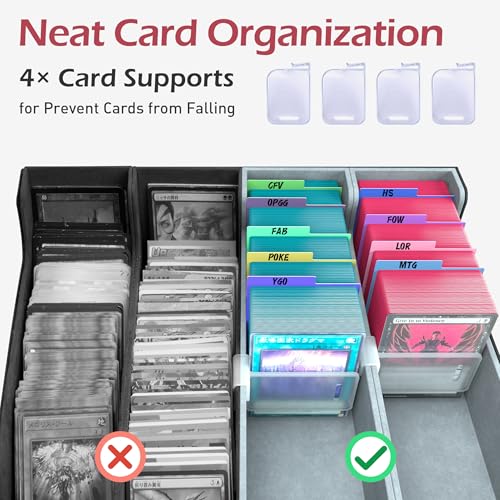 Trading Card Storage Box with 50 Sleeves and 24 Dividers G3044