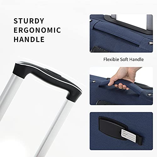 Softside 3-Piece Expandable Luggage Set with TSA Lock Spinner Wheels S375