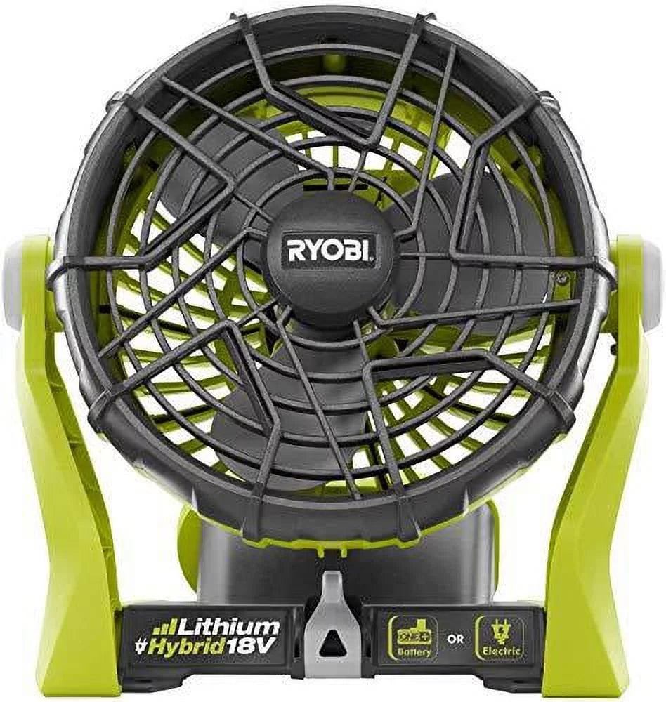 18V hybrid portable fan kit with battery and charger Z545433