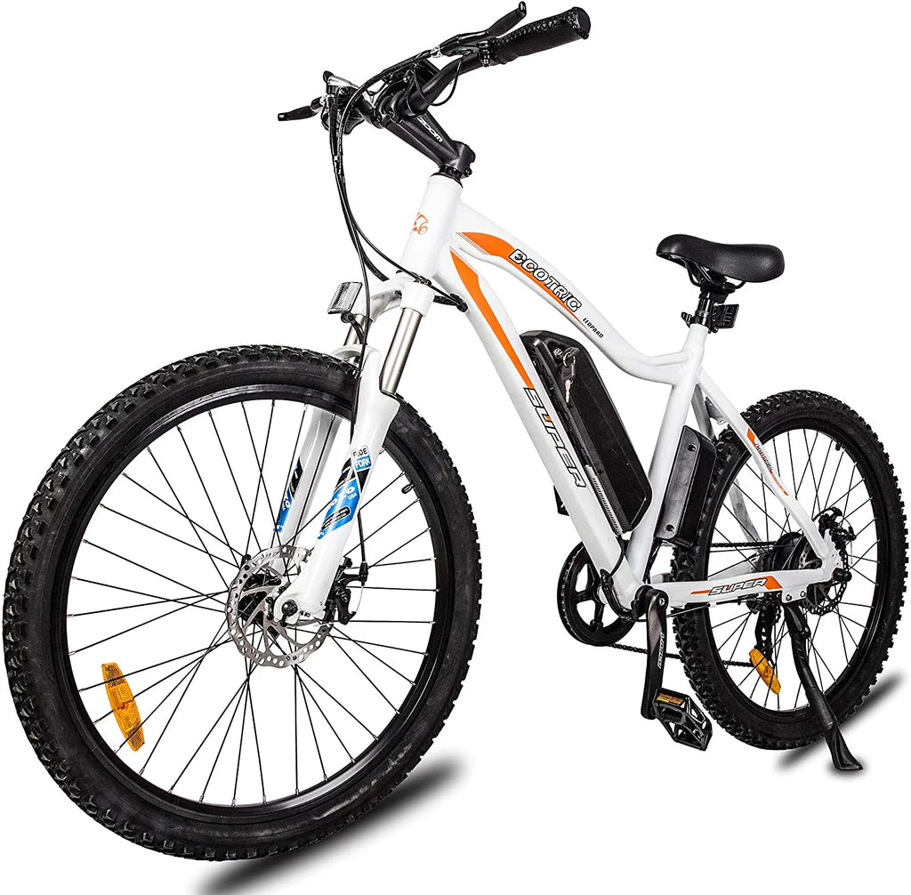 ECOTRIC Mountain Electric Bike Adults 26" E Bike 500W Powerful Motor 36V 12.5Ah Removable Lithium Battery City Commuter ebikes Suspension Fork 7 Speed